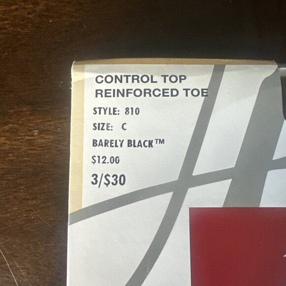 3x Hanes Alive Full Support Control Top Pantyhose Sz C Multiple Colors READ - Picture 2 of 10